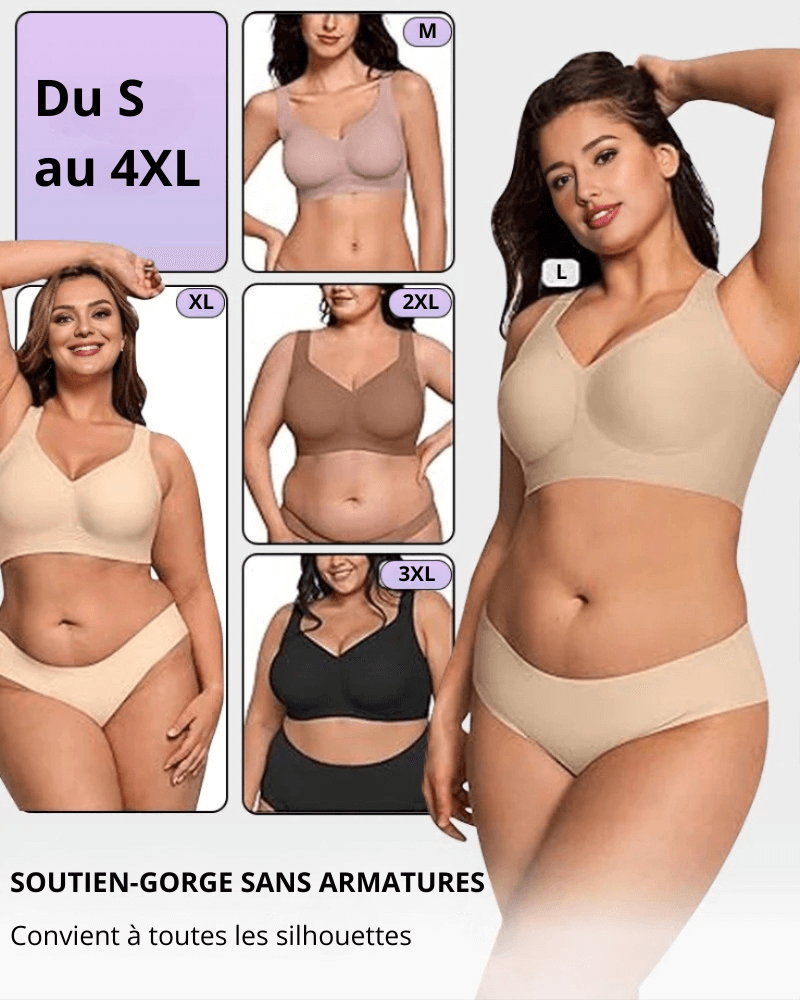 Soutien-gorge sans armatures, effet Jelly lissant